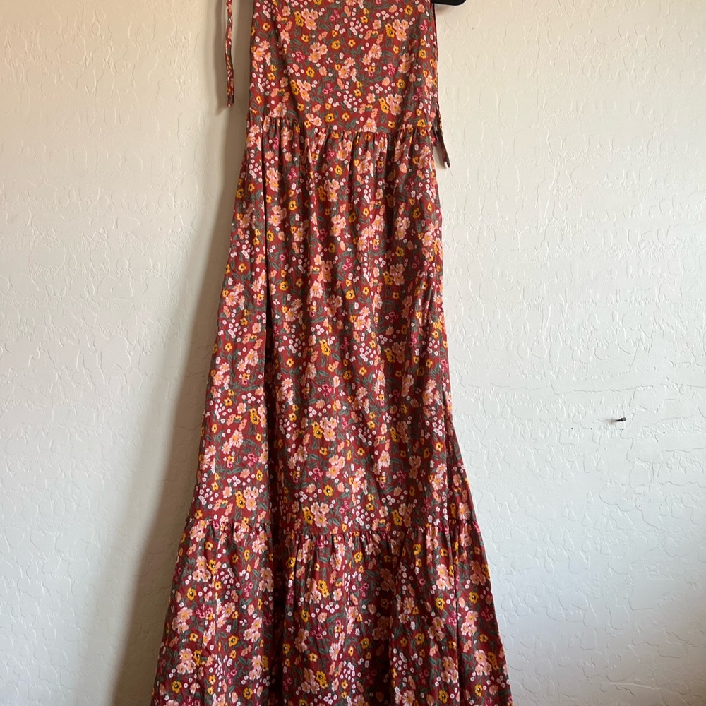 Dip Orange One Shoulder Sundress